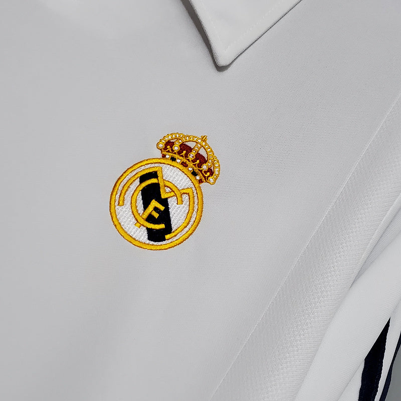 Retro Real Madrid Home Long Sleeve 2002