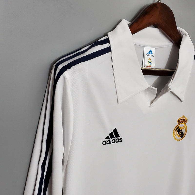 Retro Real Madrid Home Long Sleeve 2002