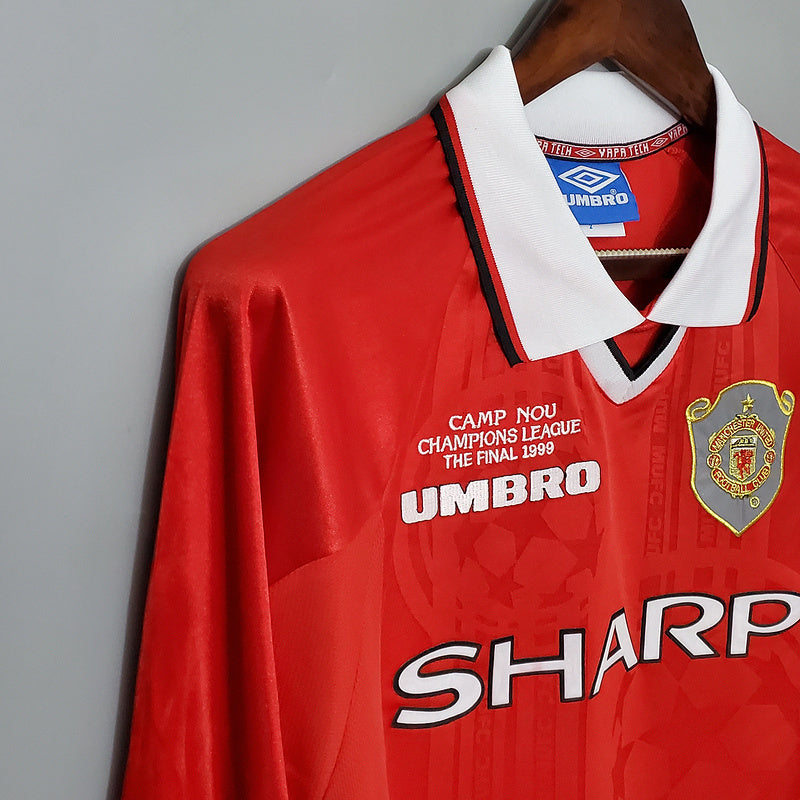 Retro Manchester United Home CL Final Long Sleeve 98-99