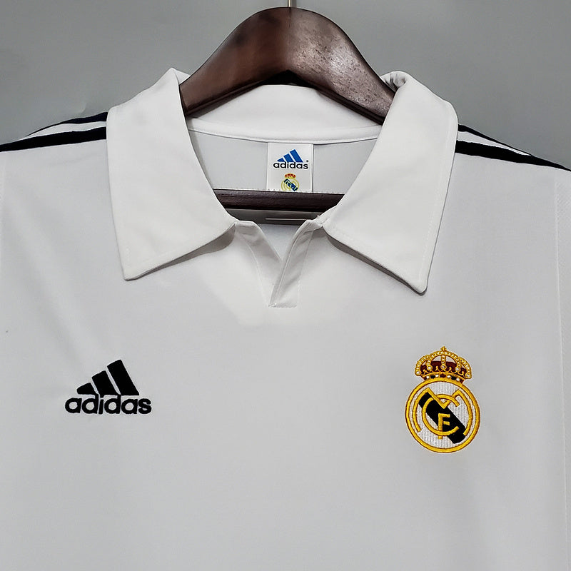 Retro Real Madrid Home Long Sleeve 2002