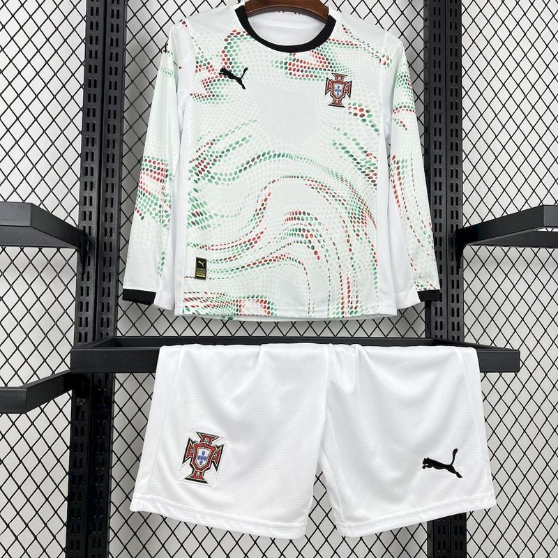 Kids Portugal Away Long Sleeve 25-26