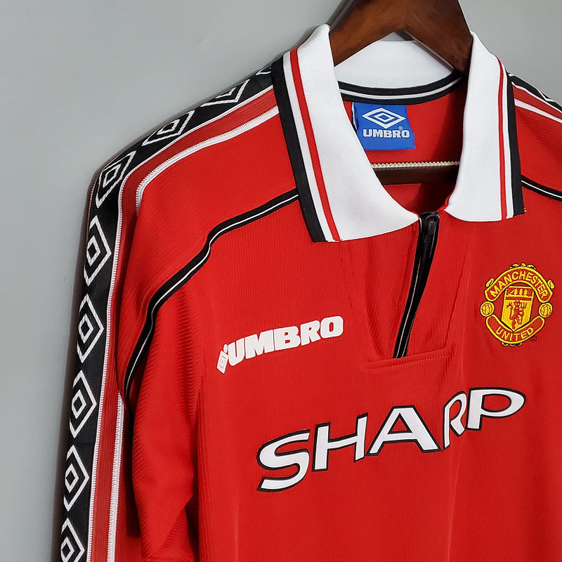 Retro Manchester United Home Long Sleeve 98-99