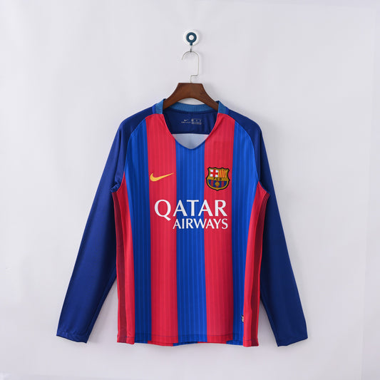 Retro FC Barcelona Home Long Sleeve 16-17