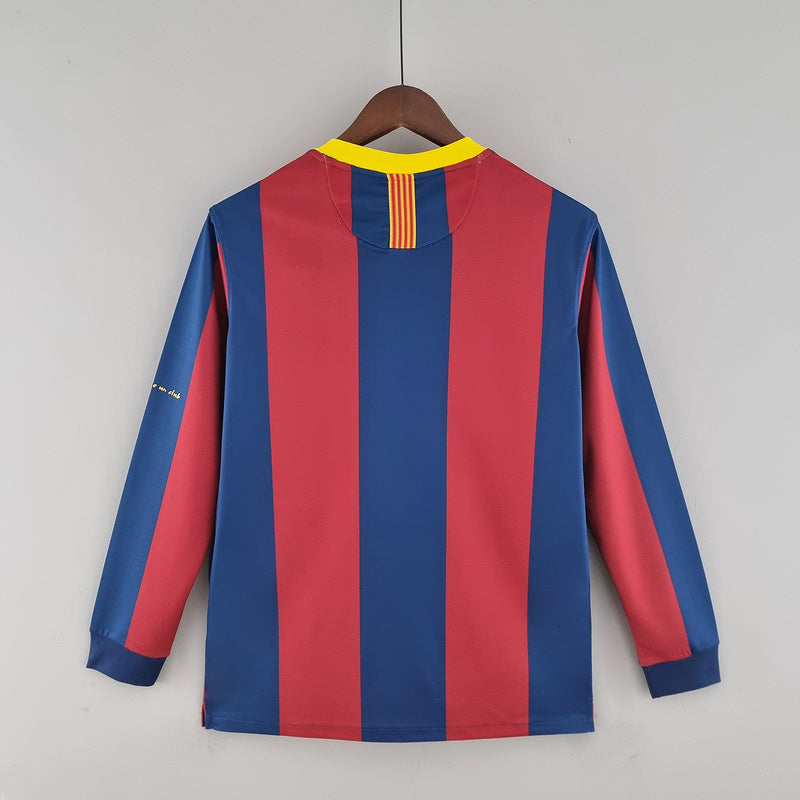 Retro FC Barcelona Home CL Long Sleeve 10-11