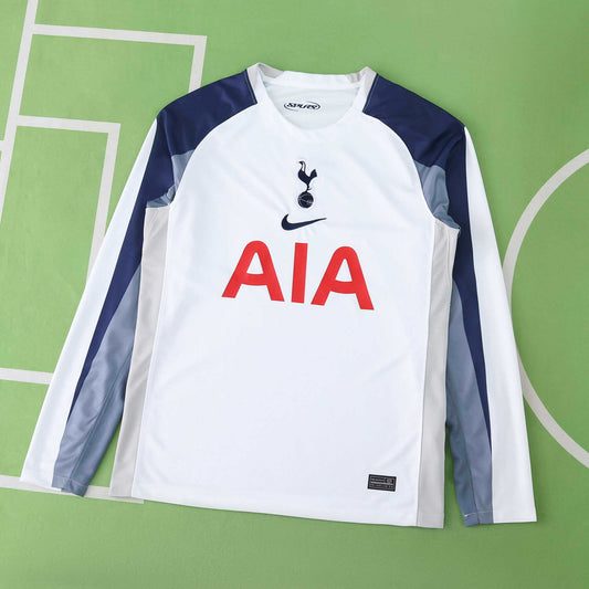Tottenham Hotspurs Home Long Sleeve 25-26