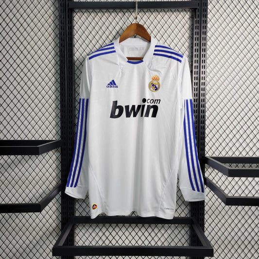 Retro Real Madrid Home Long Sleeve 10-11