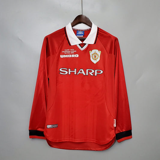 Retro Manchester United Home CL Final Long Sleeve 98-99