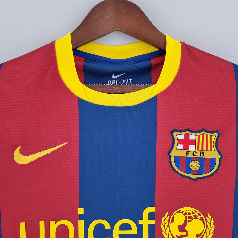 Retro FC Barcelona Home CL Long Sleeve 10-11