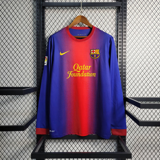 Retro FC Barcelona Home Long Sleeve 12-13