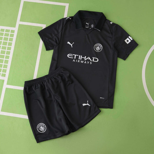 Kids Manchester City Black Away 25-26